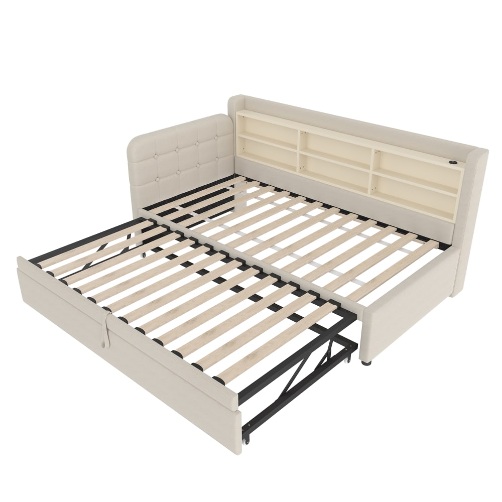 Lit enfant lin beige