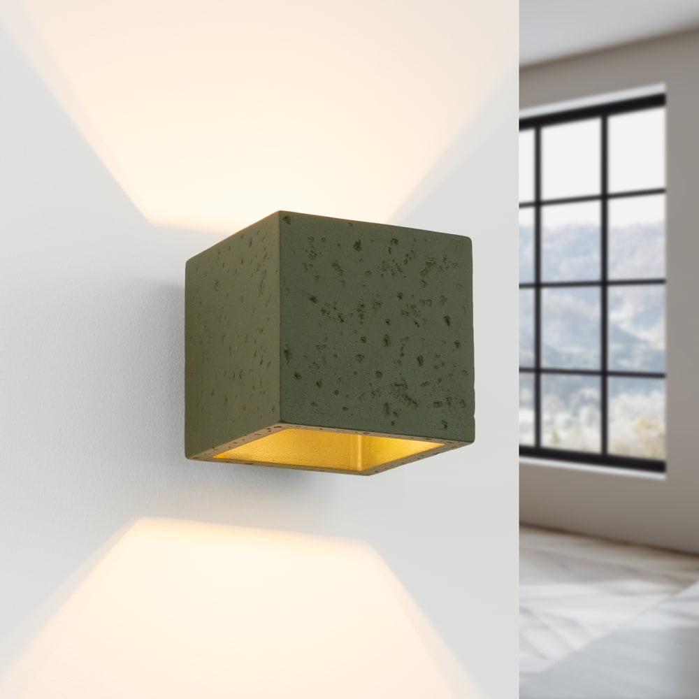Applique béton vert olive h 10 cm — vue 4