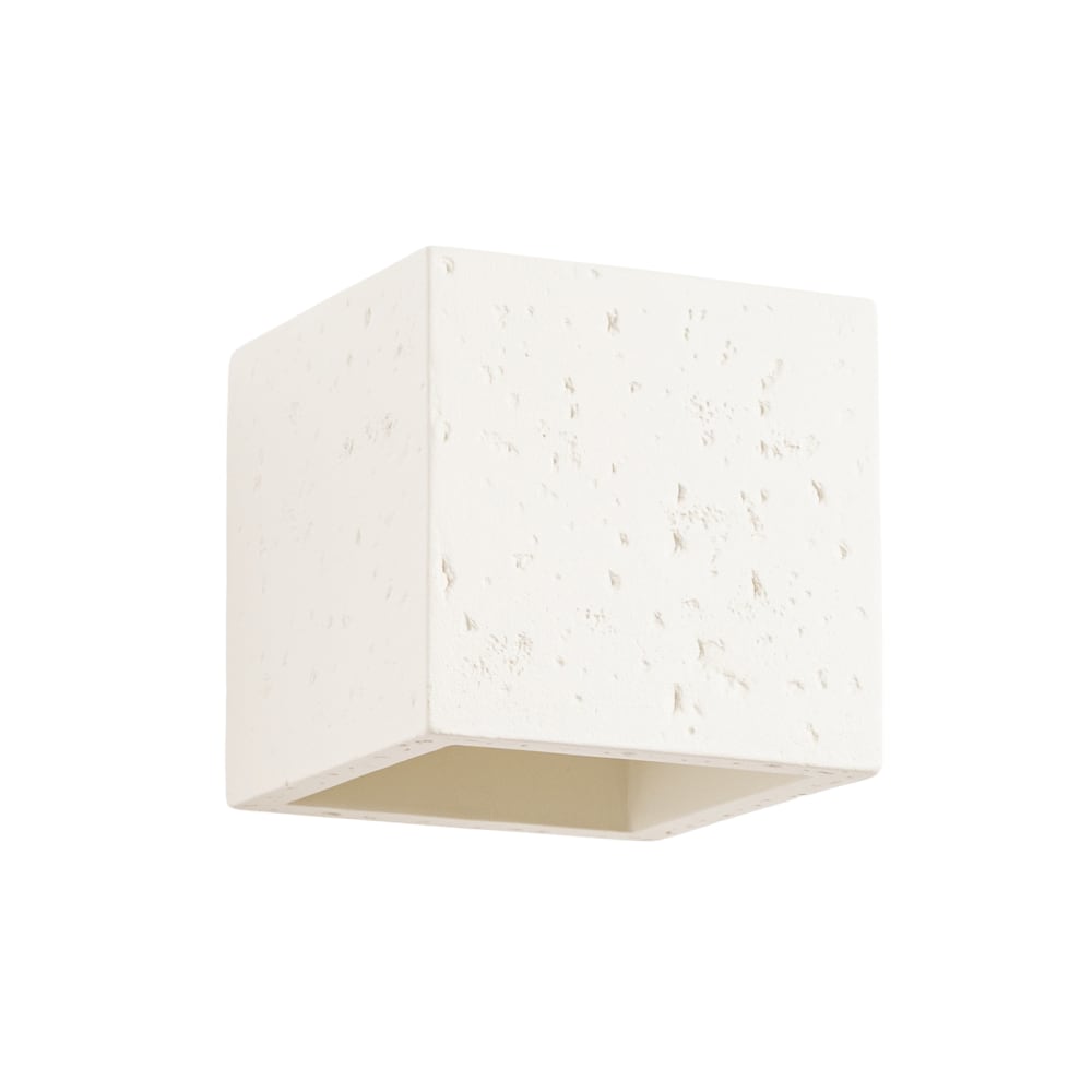 Applique béton beige H 10 cm