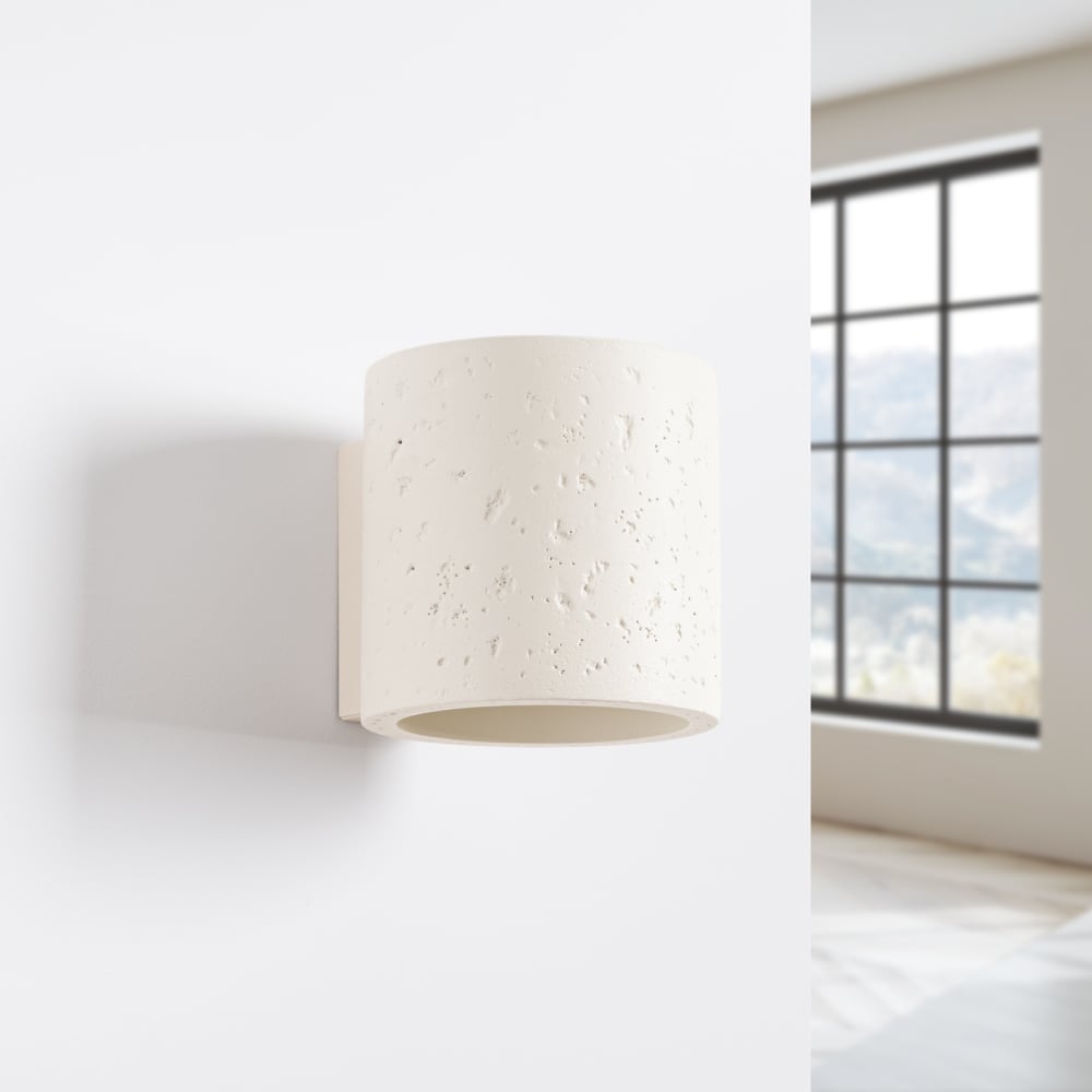 Applique béton beige h 10 cm — vue 3