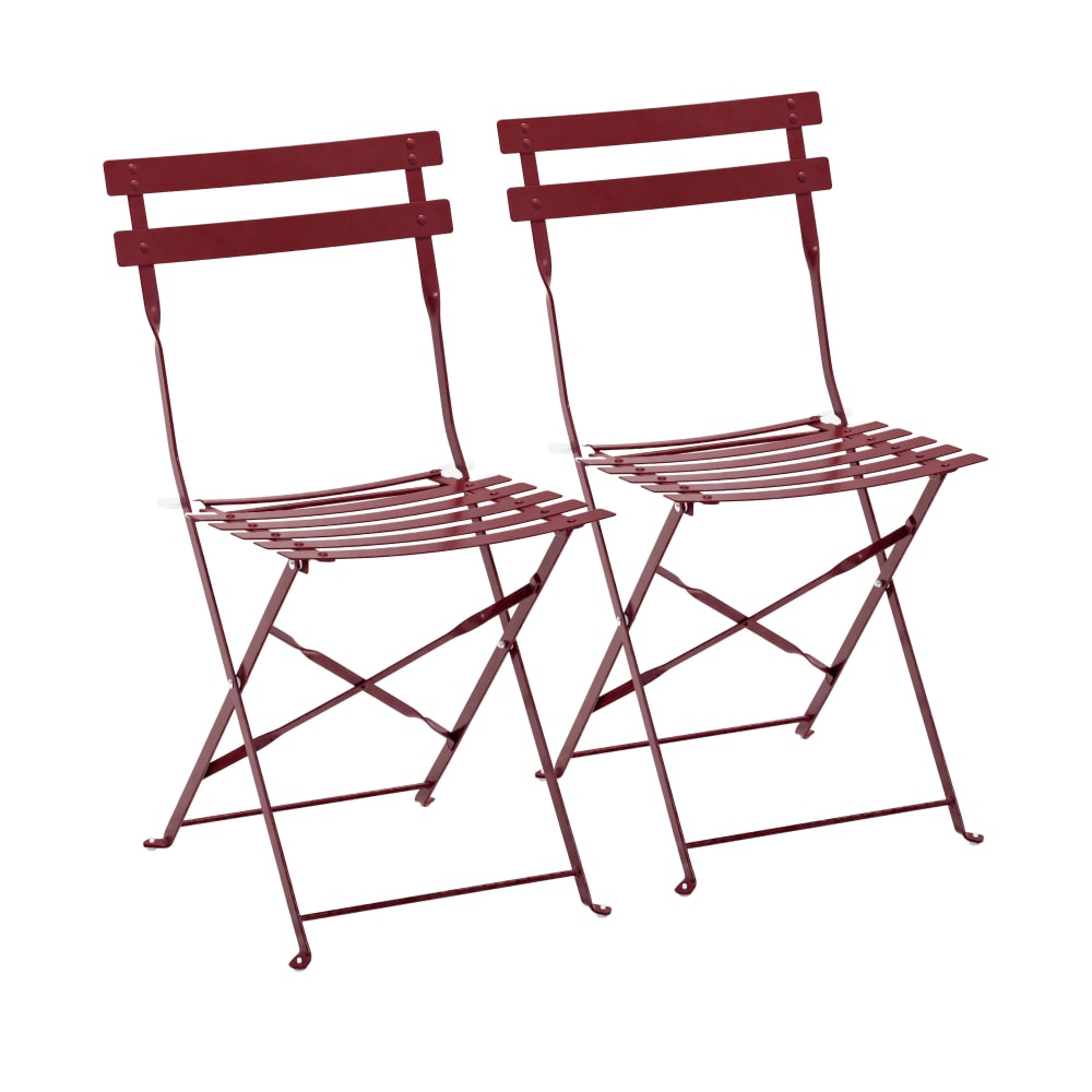 Lot de 2 chaises pliantes