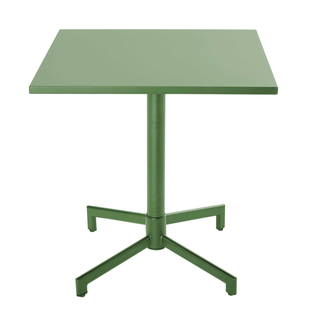 Table de jardin bistrot avec plateau rabattable 70cm vert cactus