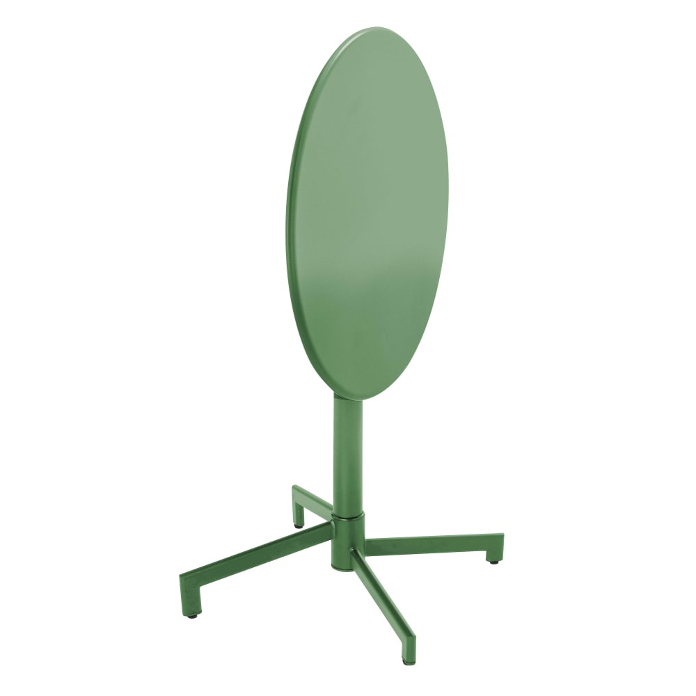 Table de jardin ronde bistrot avec plateau rabattable 70cm vert cactus