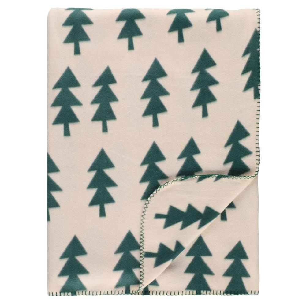 Winteria Weihnachtsdecke mit Tannenmotiv, 150 x 200 cm Beige Öko-Tex Zertifikat Pes - Polyester