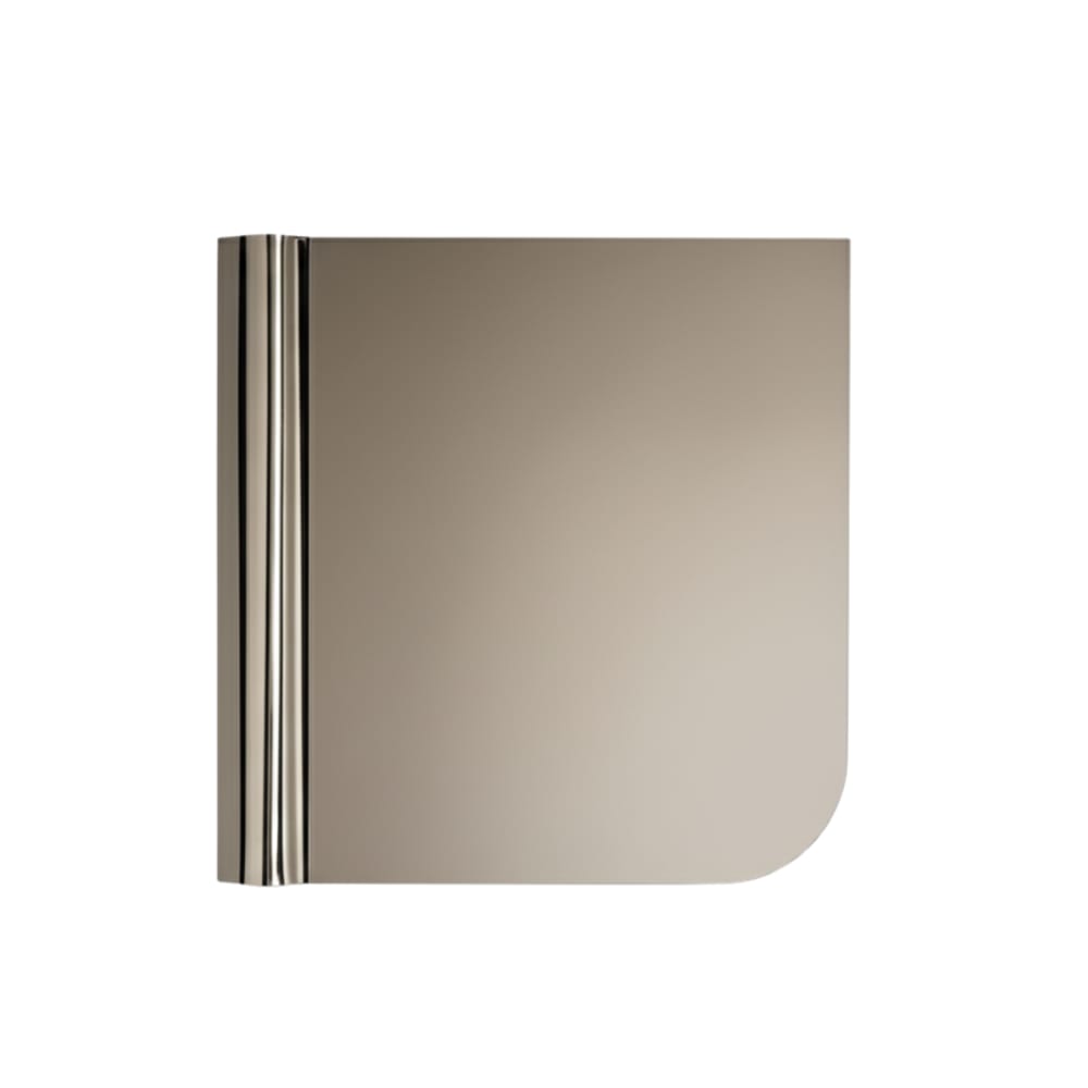 Miroir couleur bronze avec décoration, 120x120 cm.