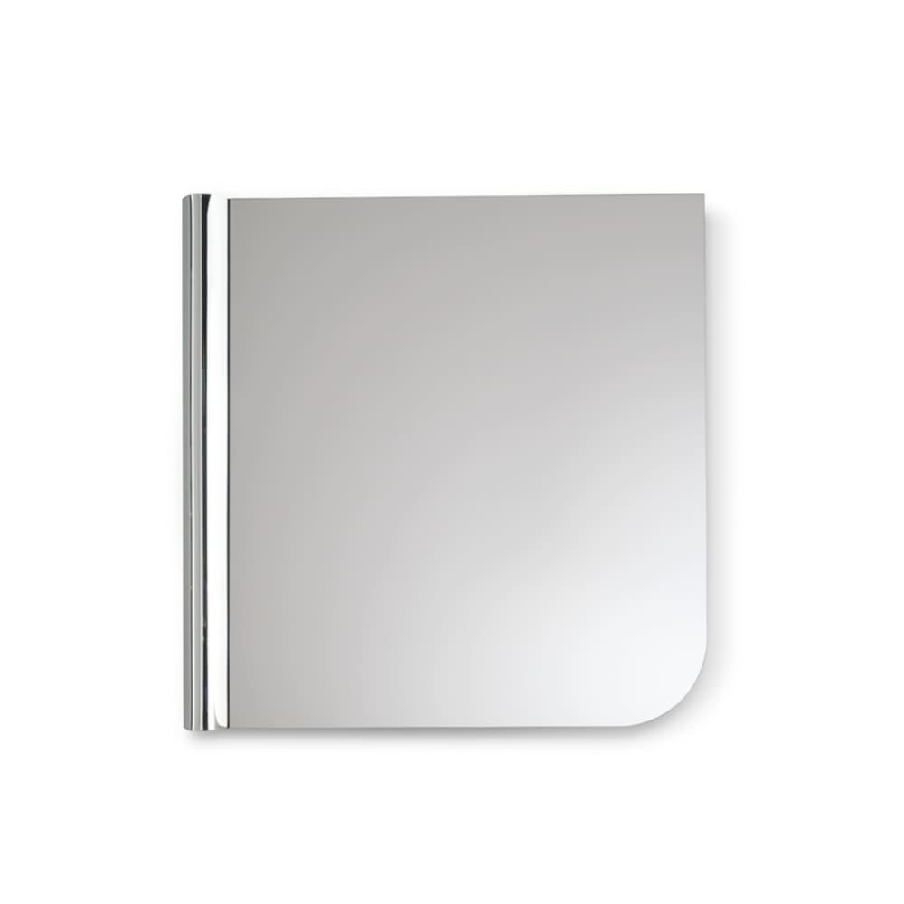 Miroir en verre gris décoré, 180 x 180 cm