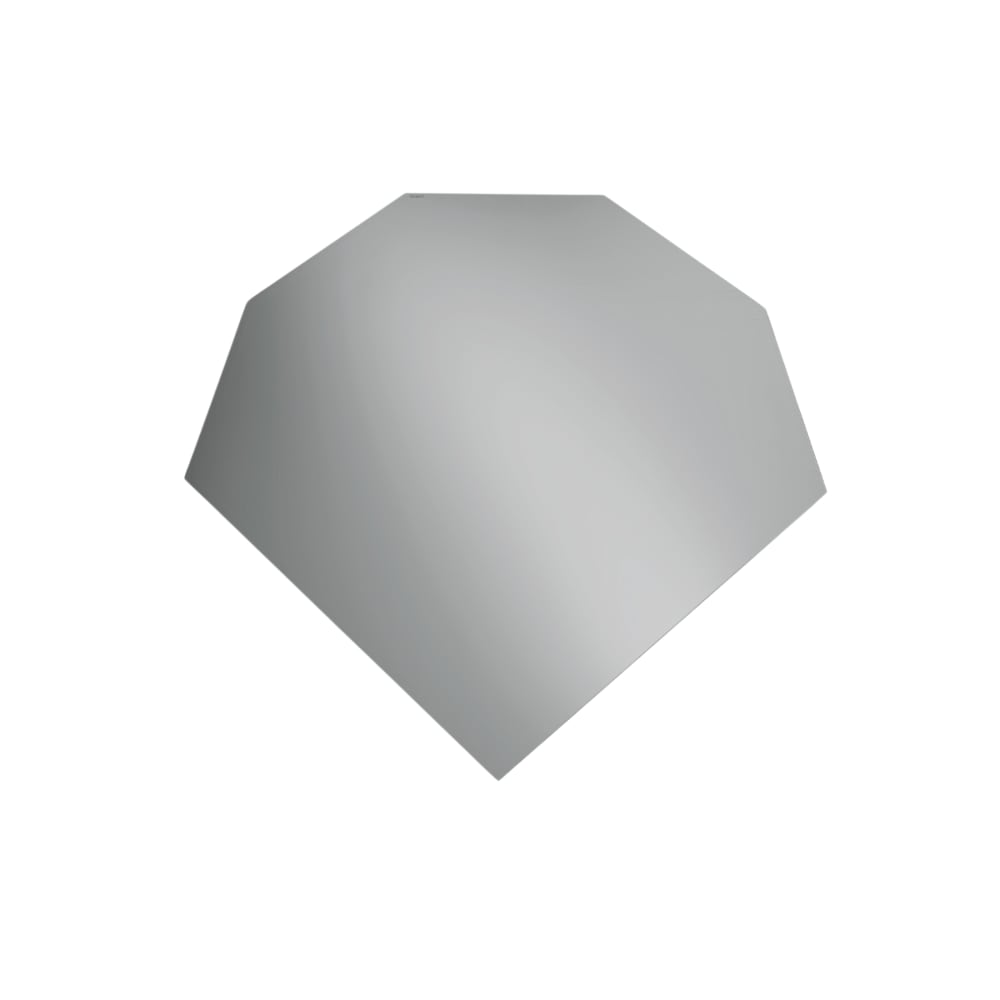 Miroir mural gris 150x140cm