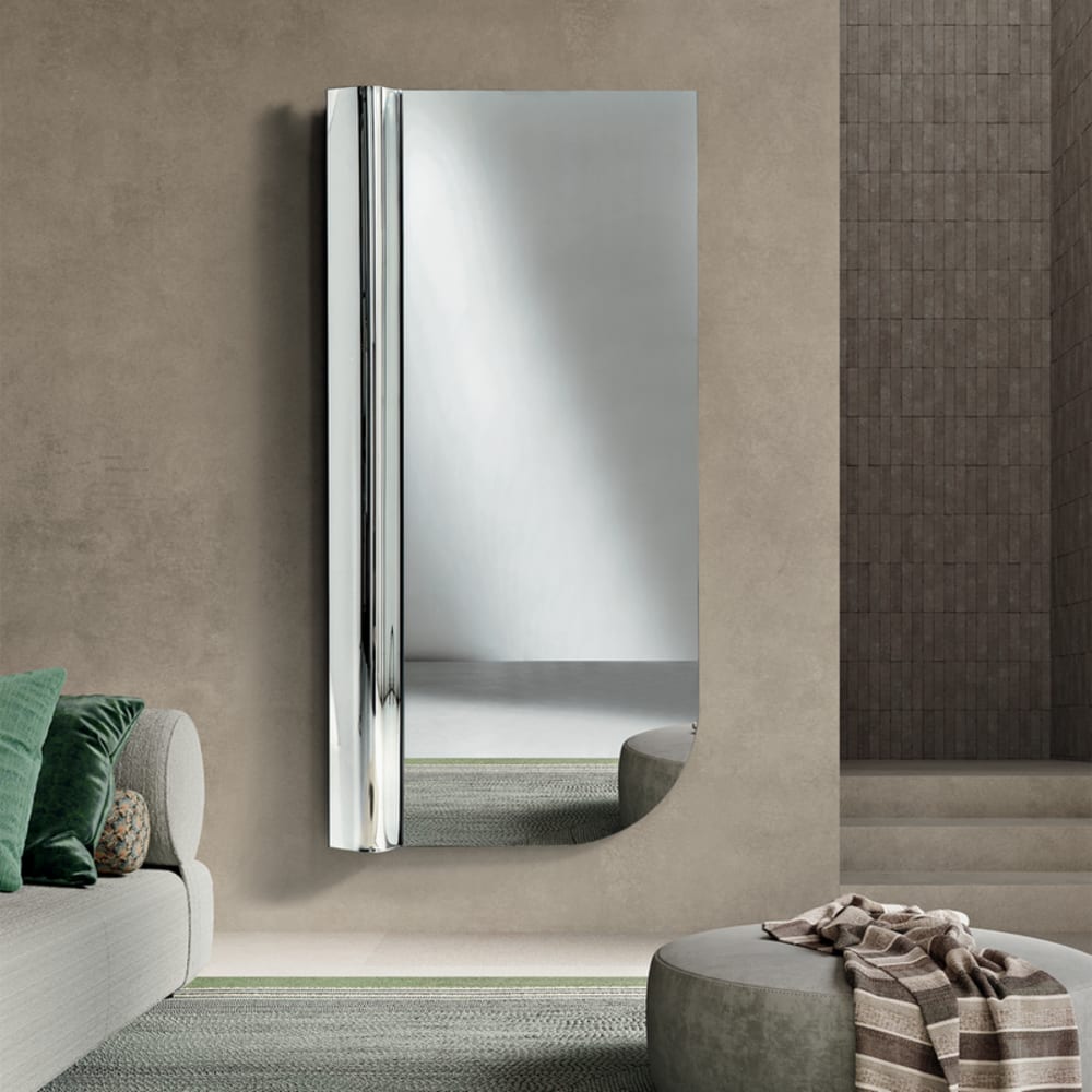 Miroir en verre gris décoré 90 x 180 cm h — vue 3