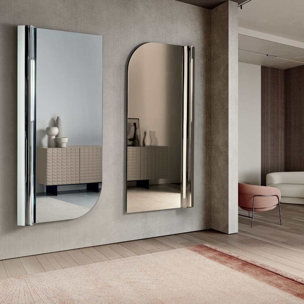 Miroir en verre gris décoré 90 x 180 cm h — vue 4