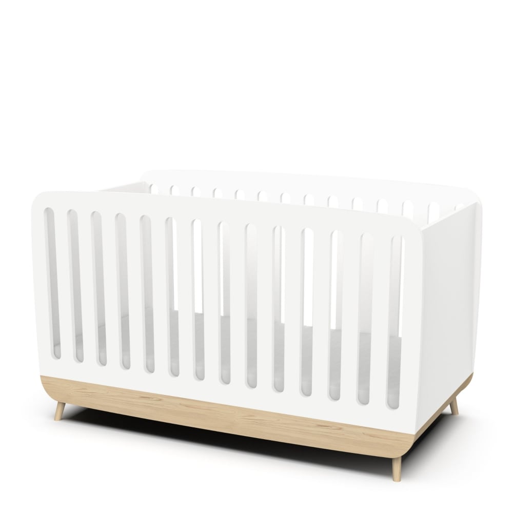 Lit bébé évolutif 70x140 blanc - image 2
