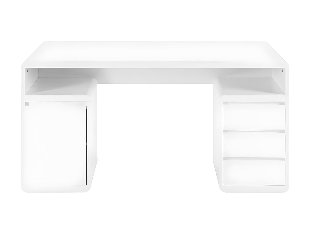 bureau effet bois blanc
