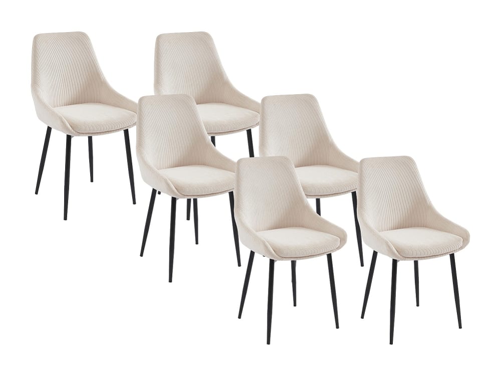 Lot de 6 chaises velours