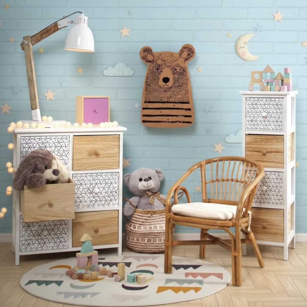 Fauteuil enfant en rotin teo (Aubry Gaspard) - Image 1