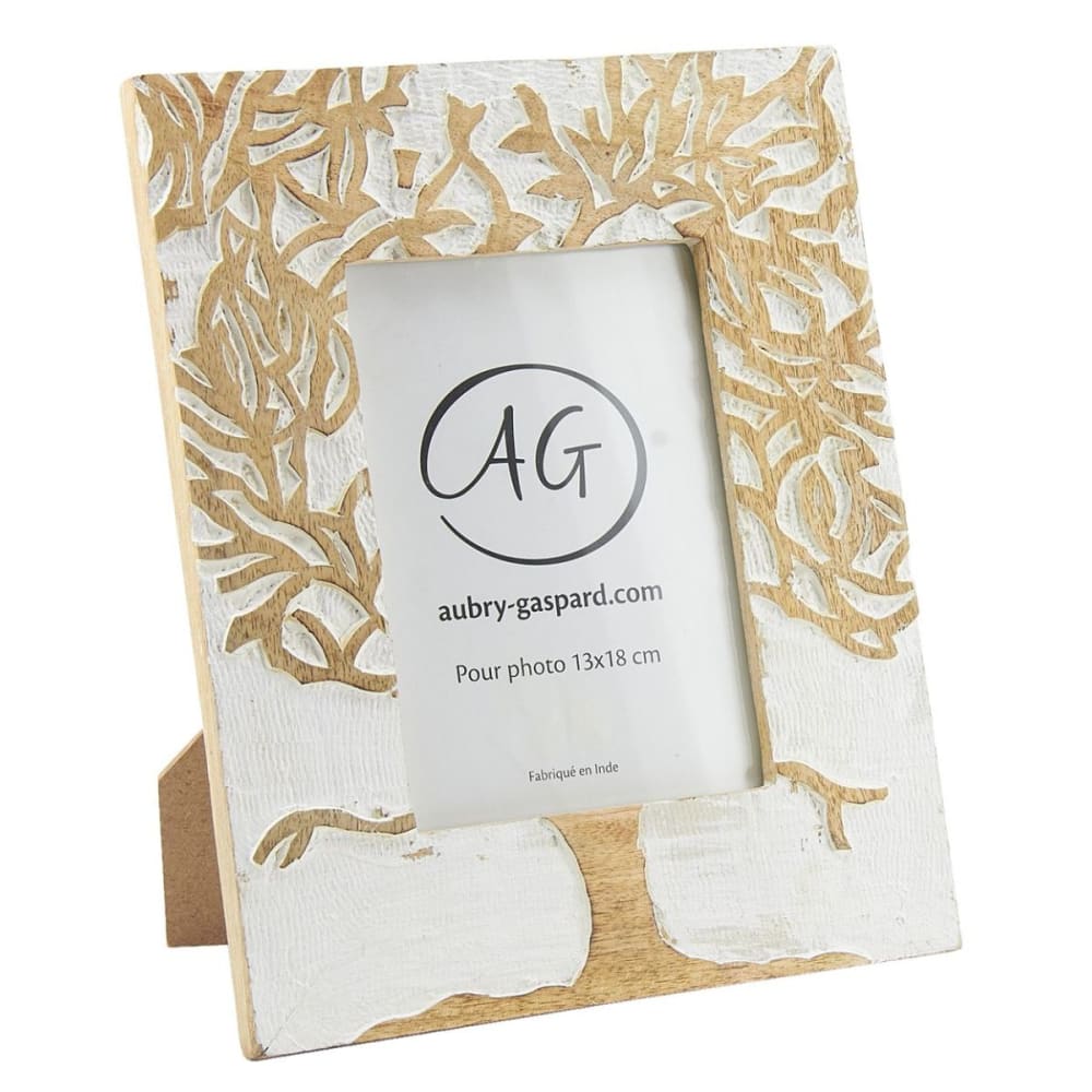 Cadre photo arbre en manguier pour photo 13 x 18 cm