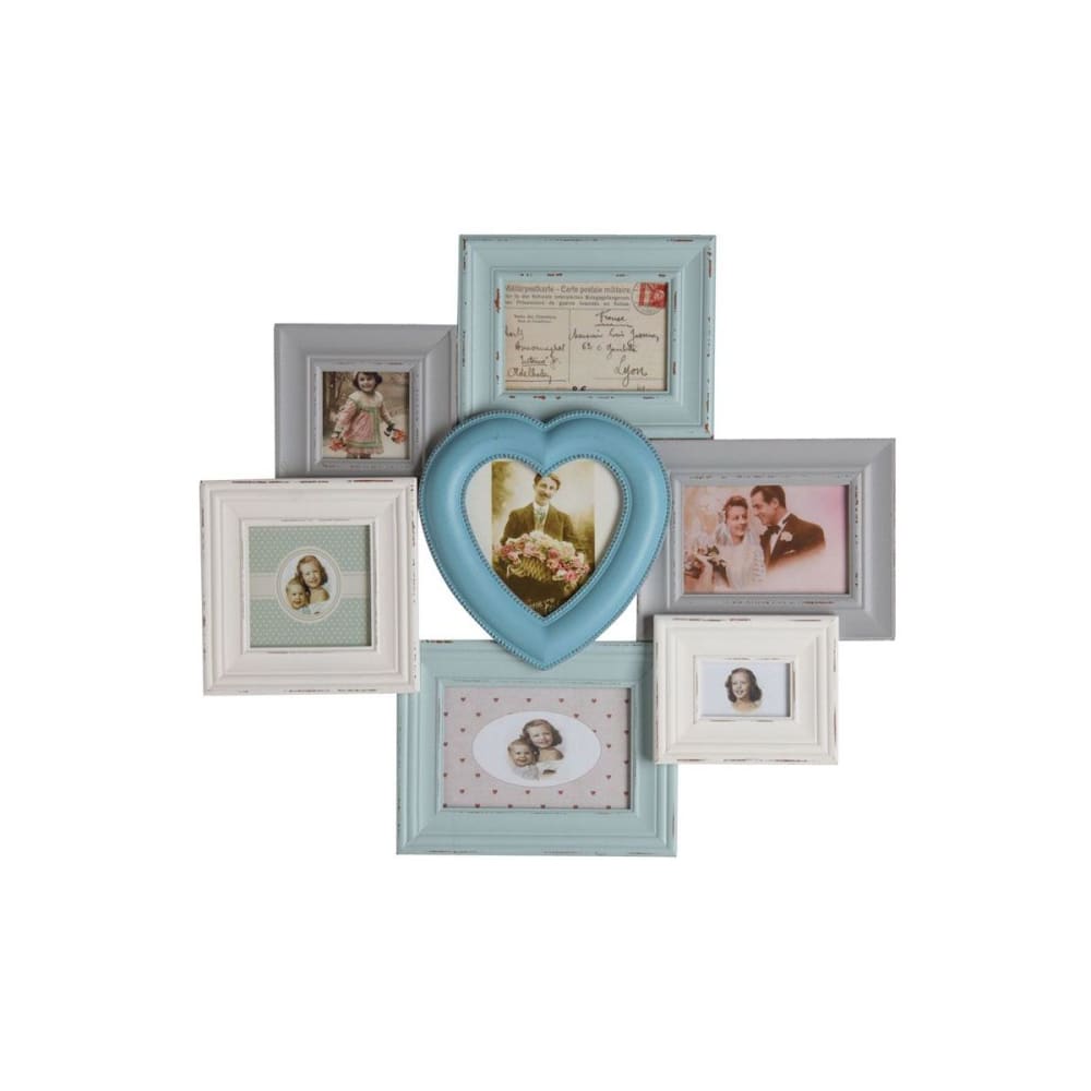 Cadre 7 photos en bois