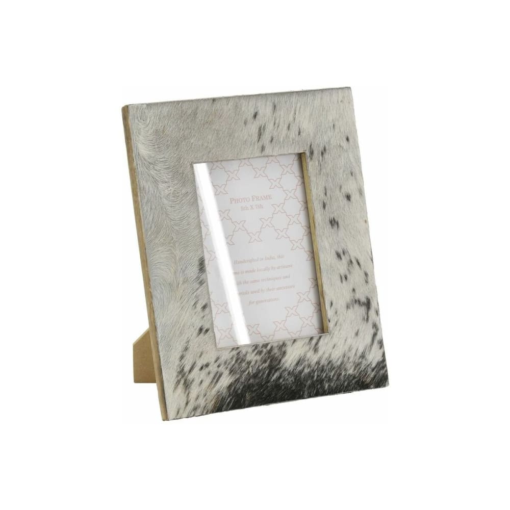 Cadre photo avec peau de chèvre grand modèle