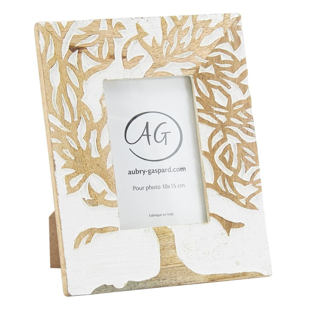 Cadre photo arbre en manguier pour photo 10 x 15 cm
