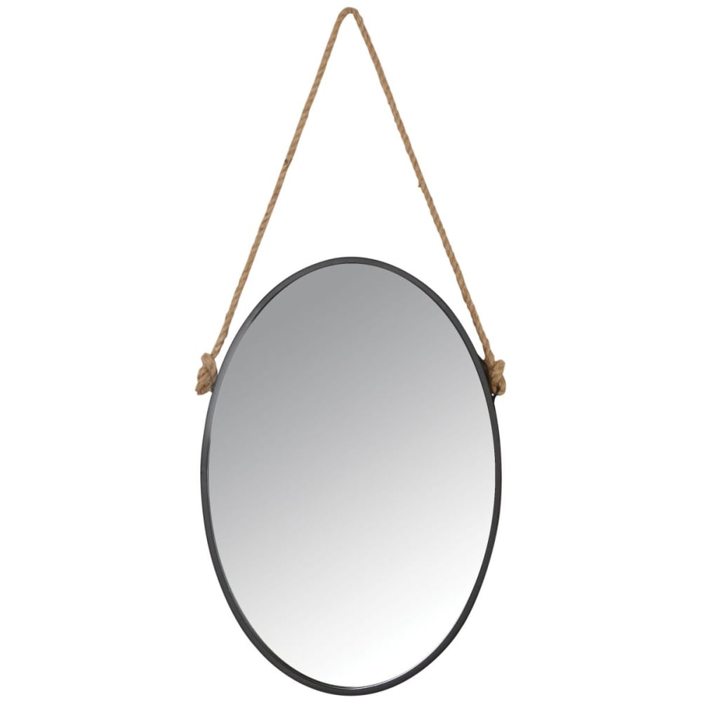 Miroir avec corde matelot ovale