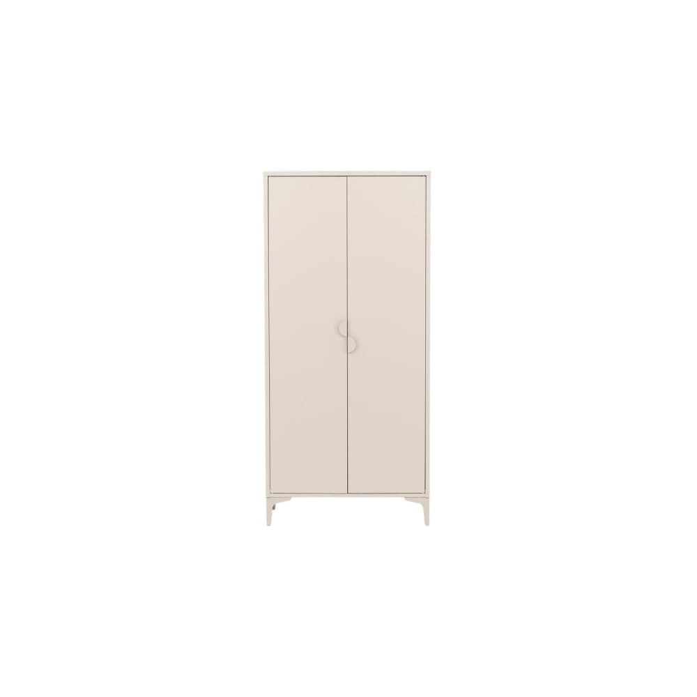 Venture Home Kleiderschrank Piring 183cm aus Metall, beige - Metall