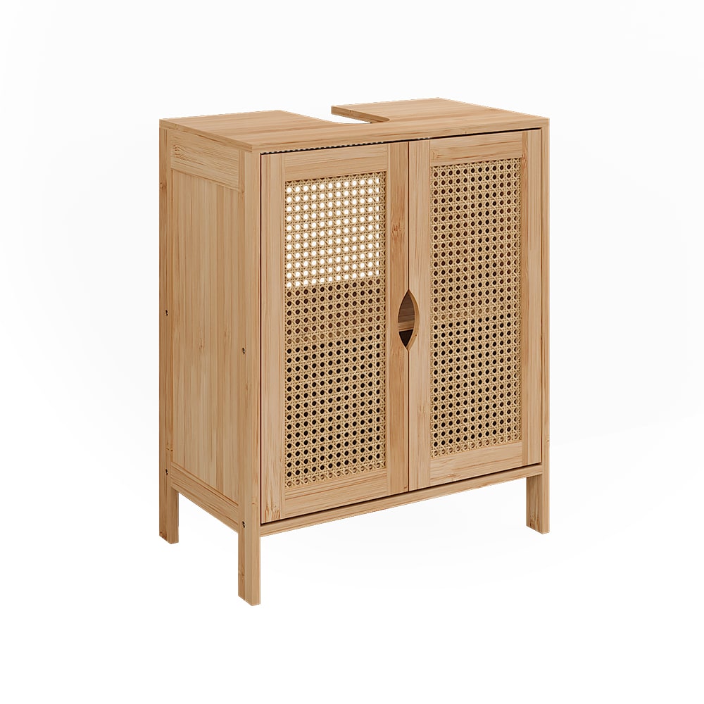 Meuble vasque simple , Bambou 48 x 60 cm