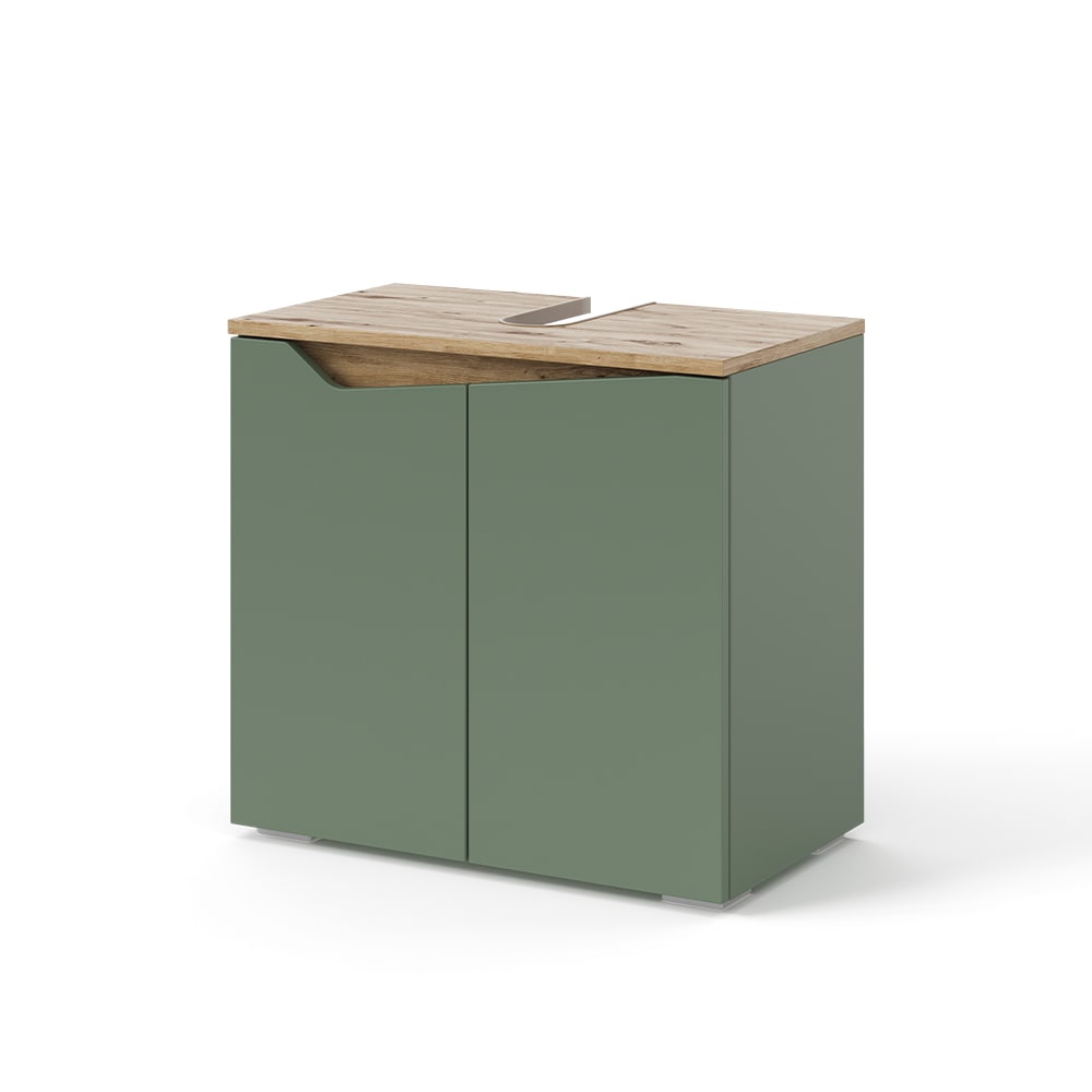 Avec 2 portes vert/anthracite 60x57.5cm