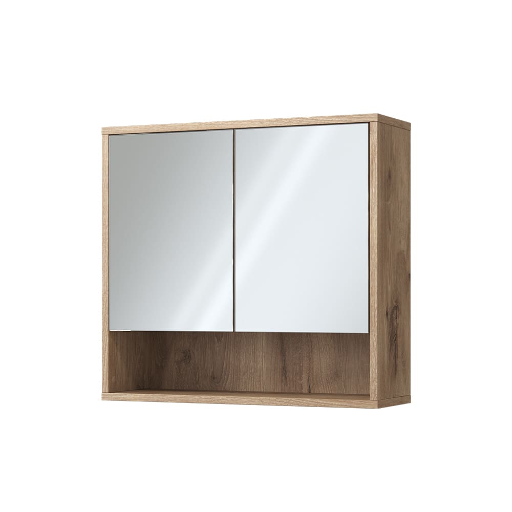 miroir de salle de bain  avec 2 portes Chêne Viking 70x65cm