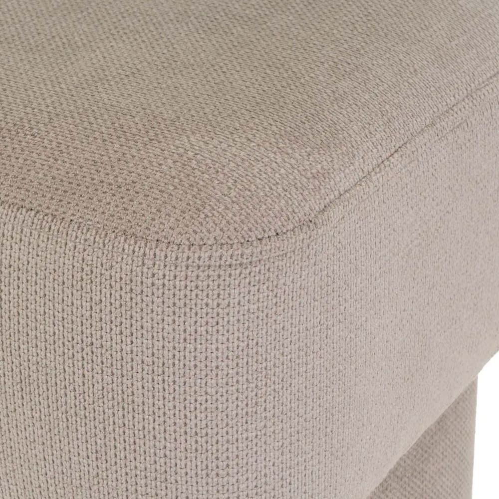Pouf design tissu gris 40x40x40cm