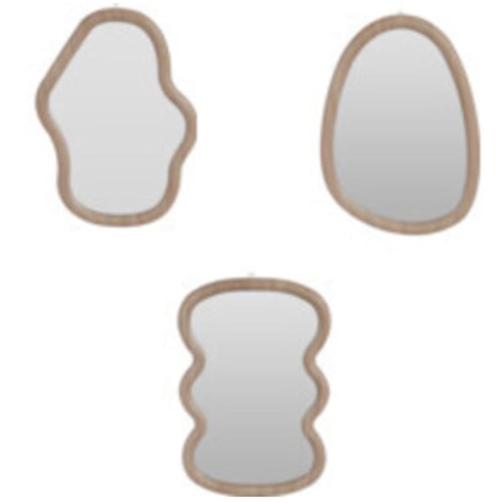 Set de 3 miroirs design 40cm