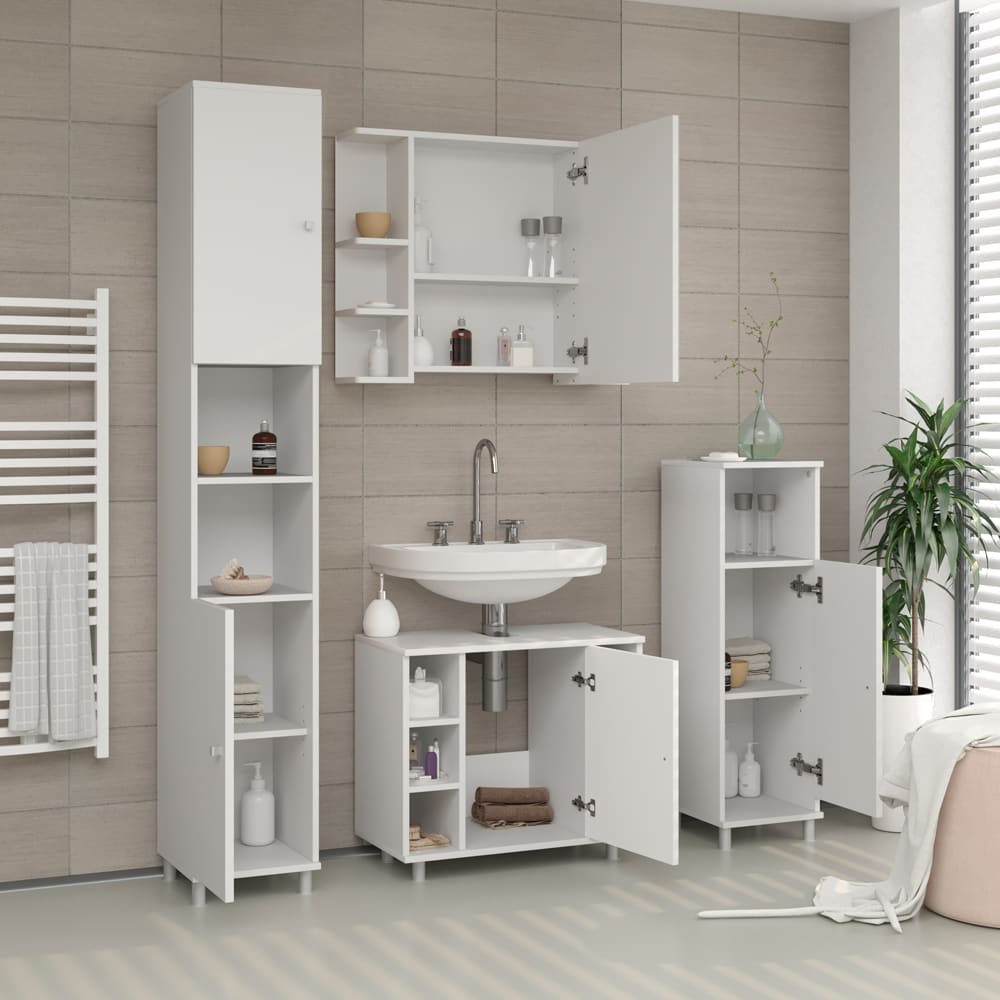Badspiegelschrank, Weiß 79.6 x 64cm - Maisons Du Monde