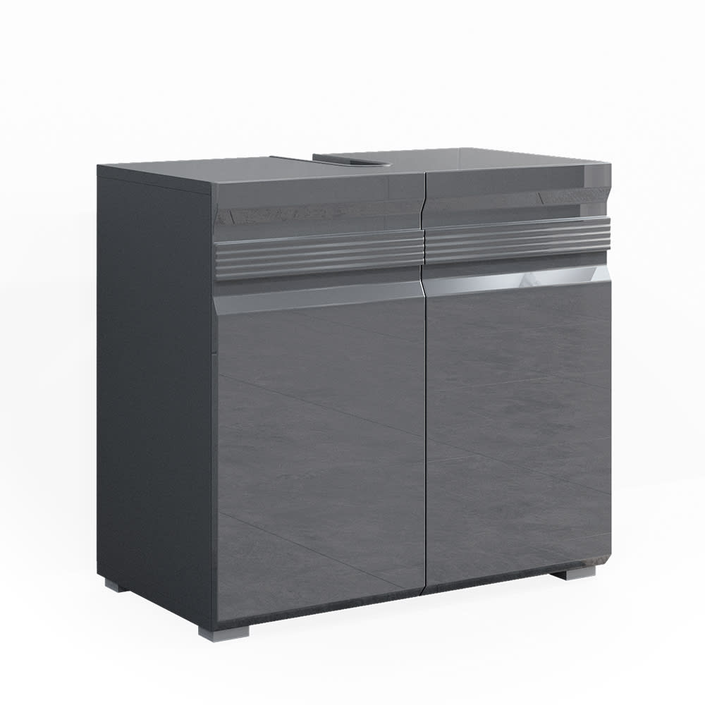 Meuble sous vasque simple , Anthracite 60 x 60cm