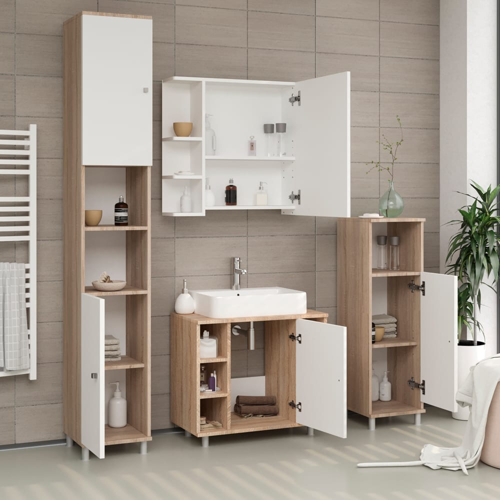 Meuble sous vasque simple , Sonoma 60 x 54cm