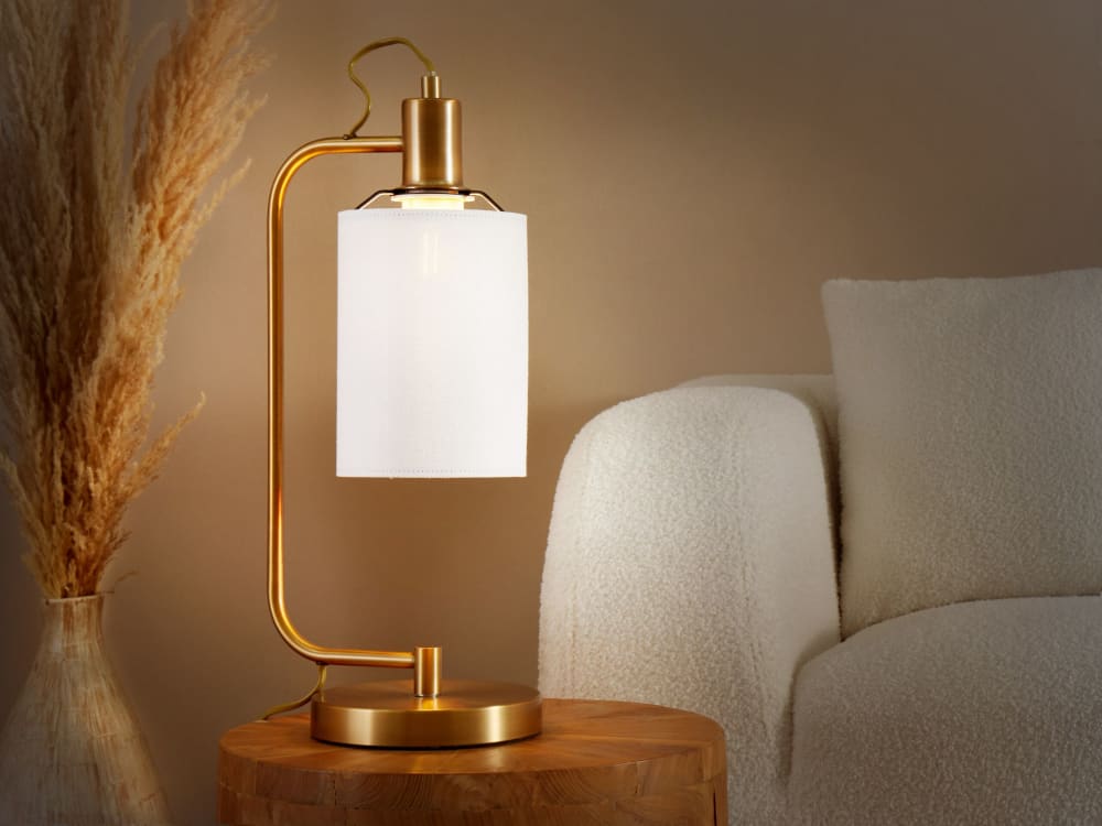 Lampe à poser métal cuivré — vue 3