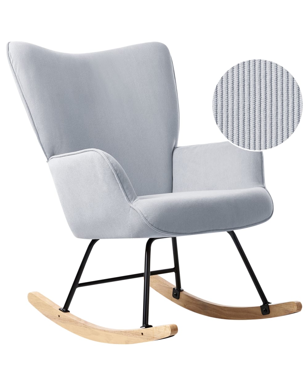 fauteuil à bascule velours