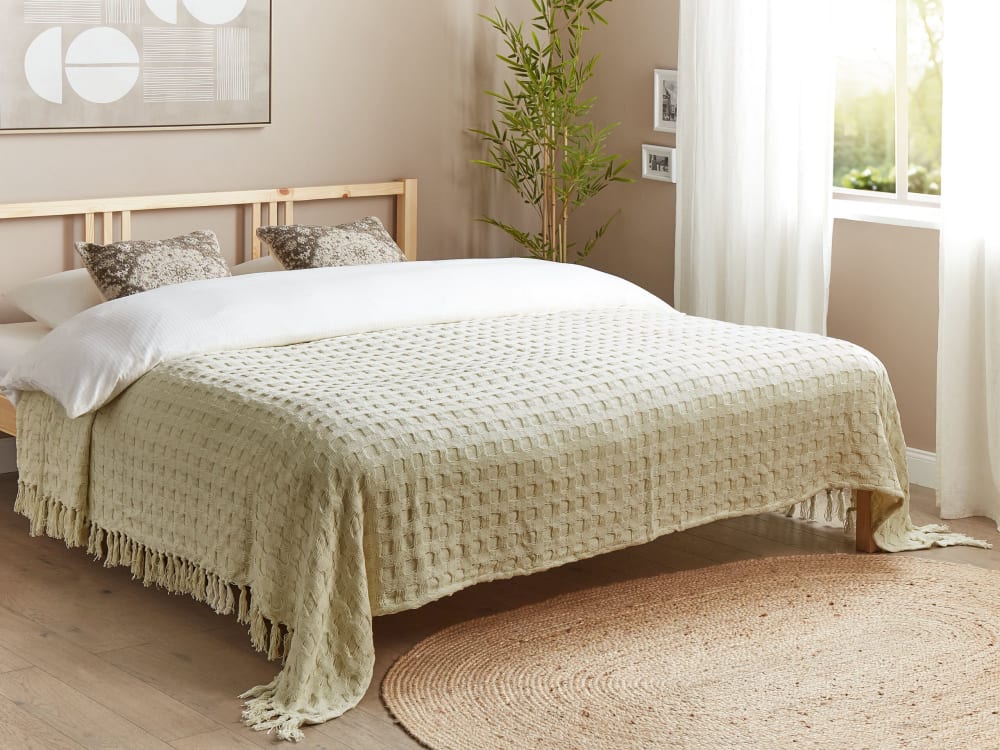 Tagesdecke aus Baumwolle 240 x 220cm, weiß - Maisons Du Monde