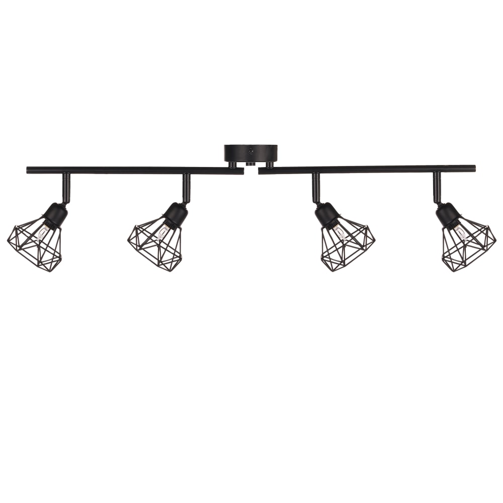 Spot à 4 lumières réglable métal noir — vue 4