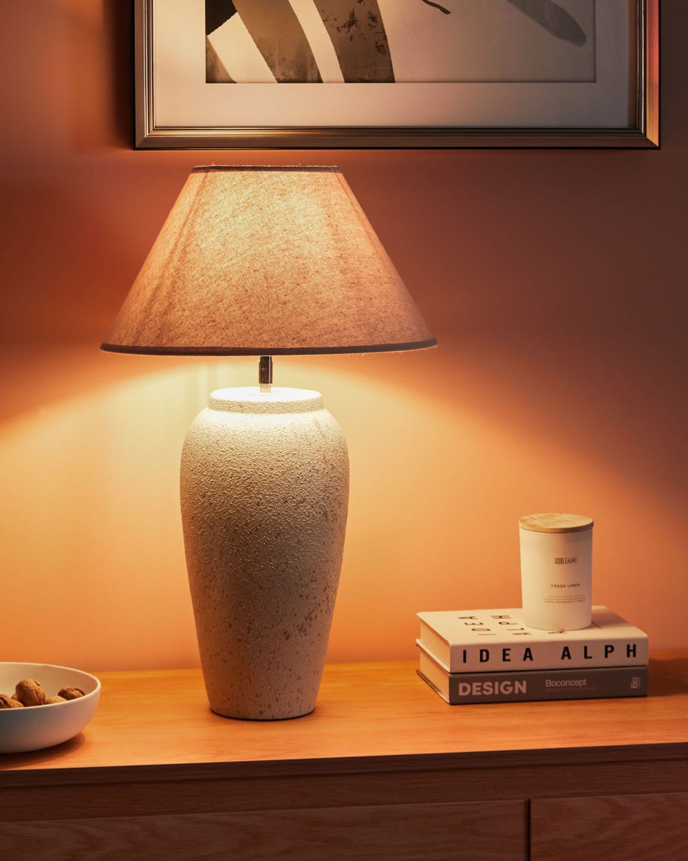 Lampe à poser céramique blanc cassé — vue 3