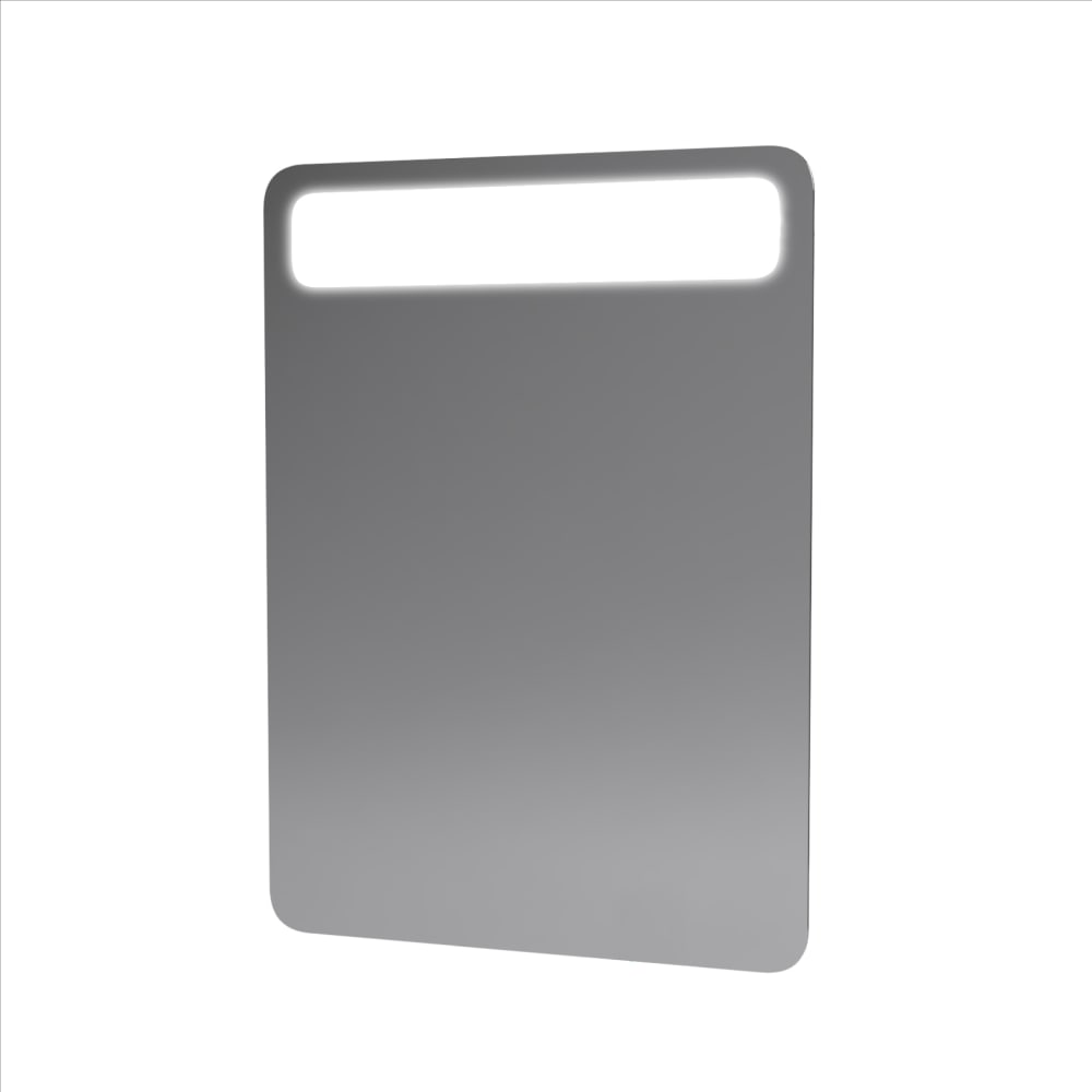 Miroir salle de bains en aluminium transparent 4x50x70cm