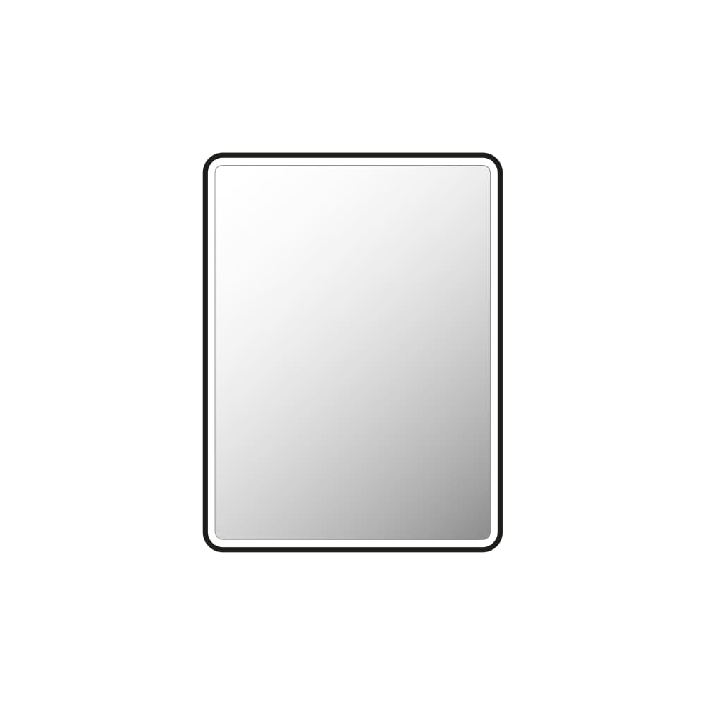 Miroir salle de bains en aluminium noir 3x80x60cm