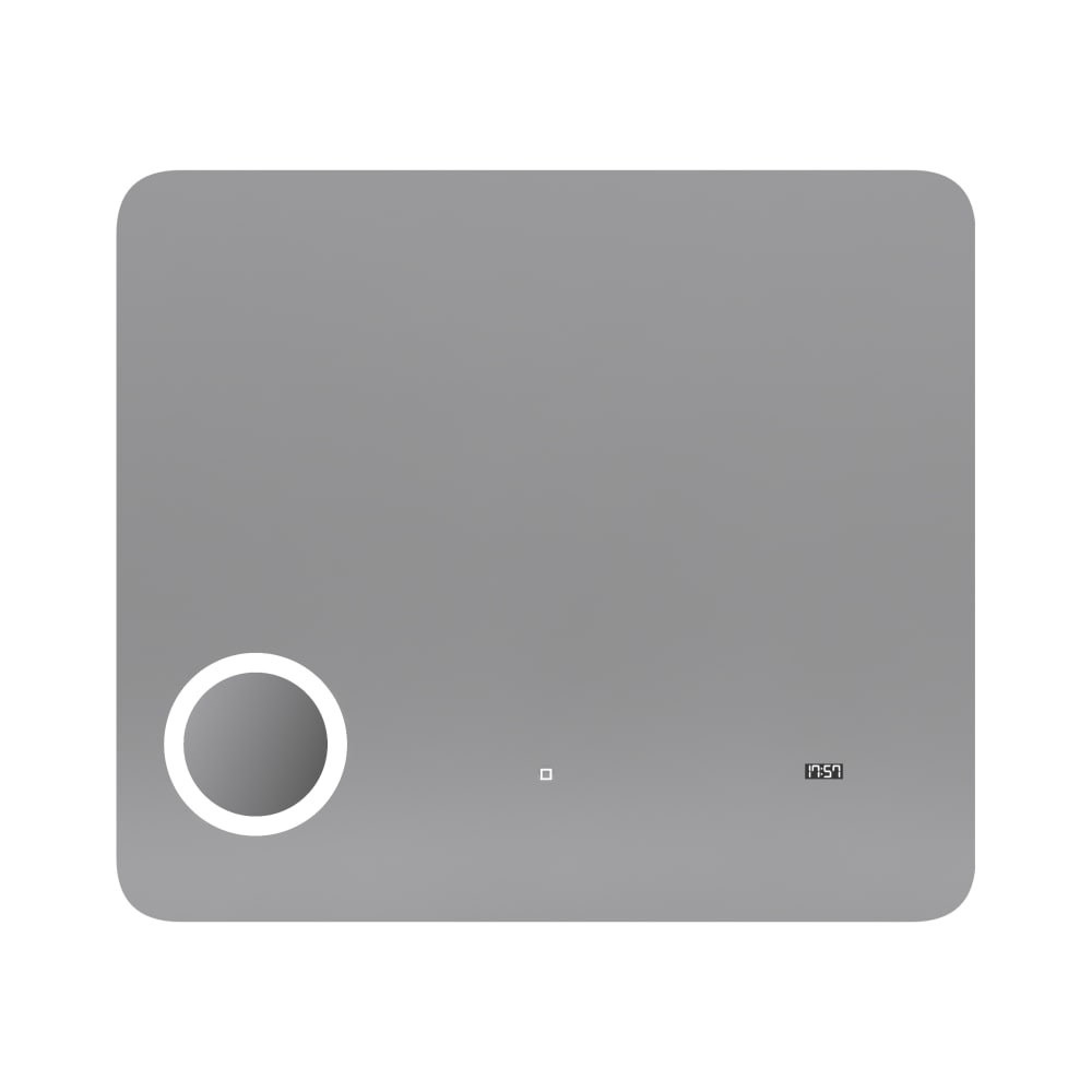 Miroir salle de bains en aluminium transparent