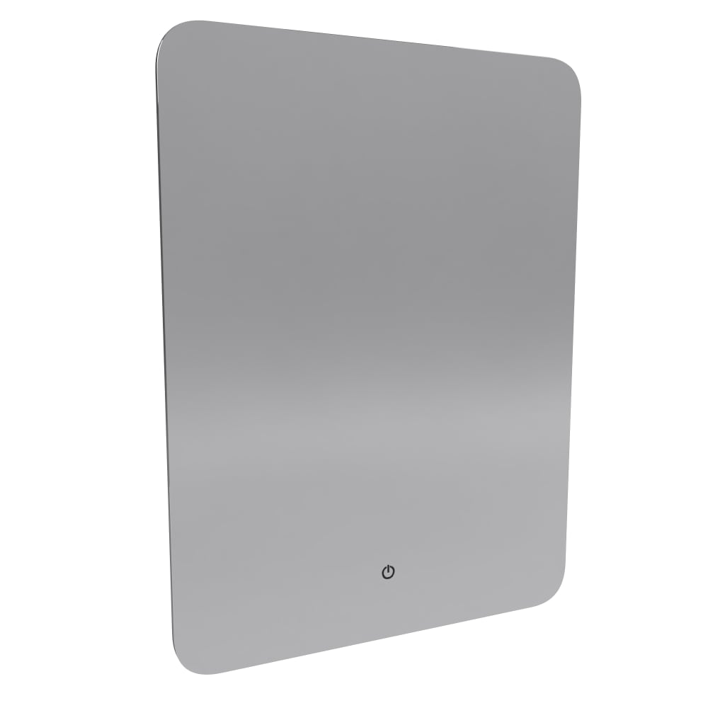 Miroir salle de bains en aluminium transparent 4x60x80cm