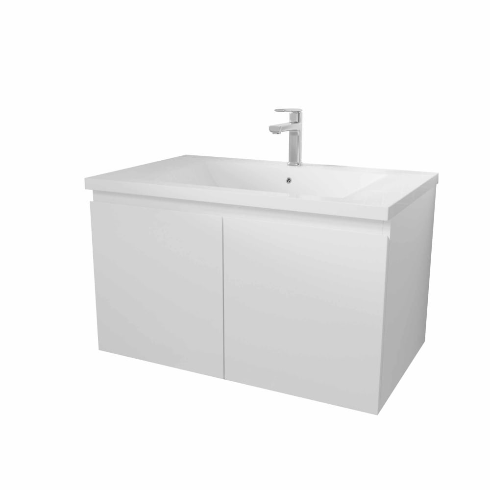 meuble salle bains - blanc