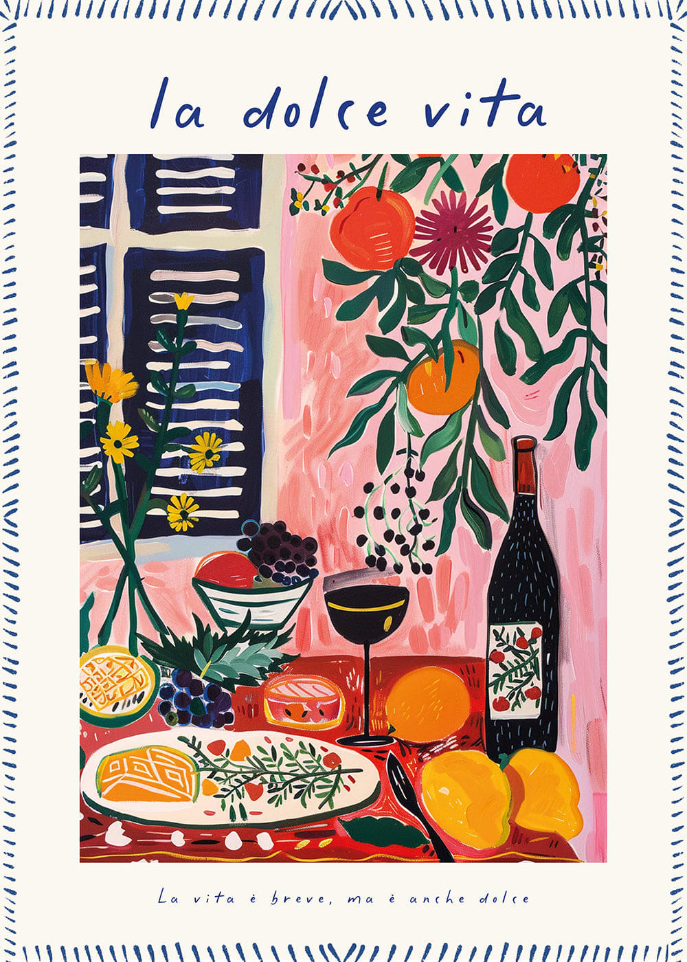 Hannun Dekorativer Kunstdruck, 50 x 70 cm style modern Beige Papier