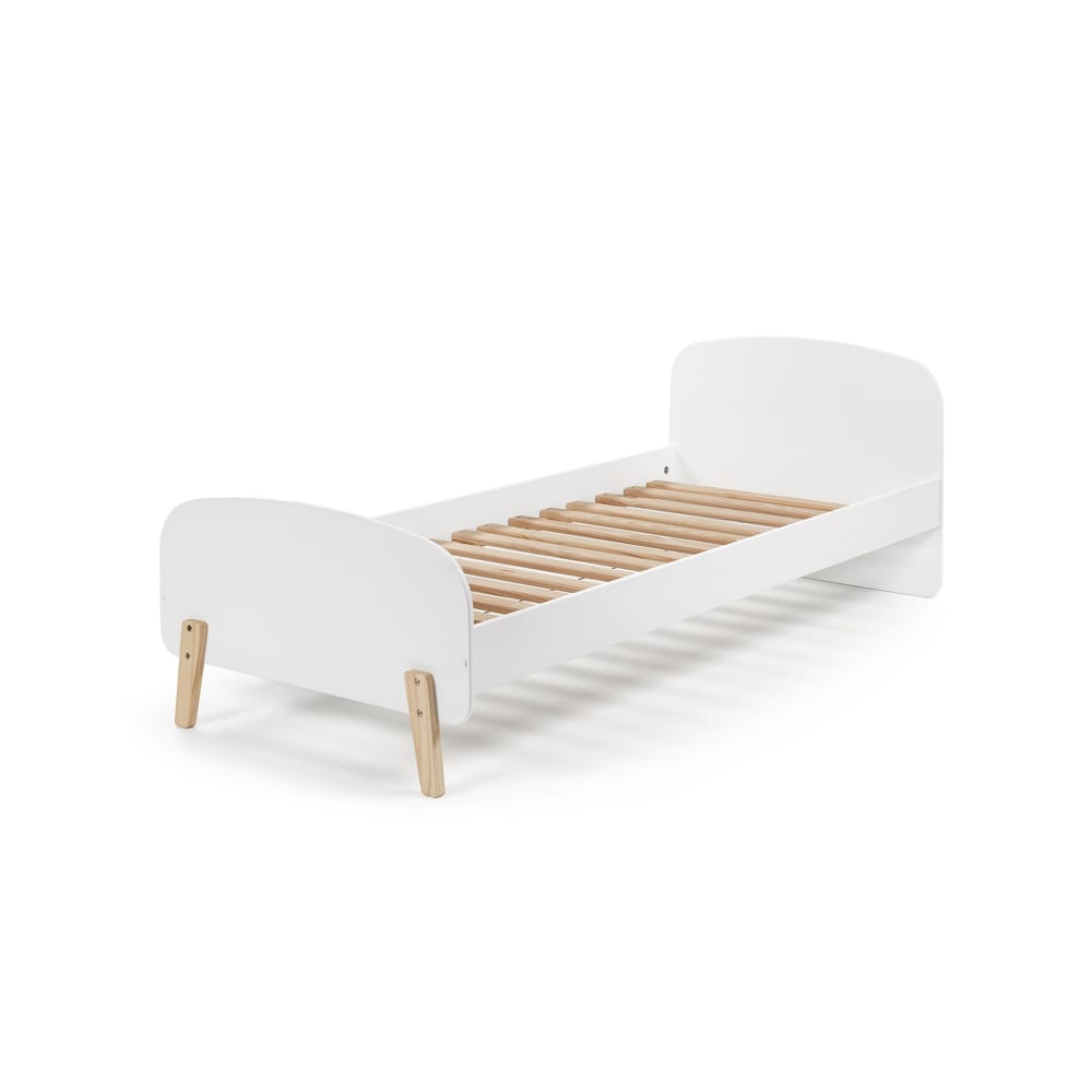 Lit 90x200 effet bois,