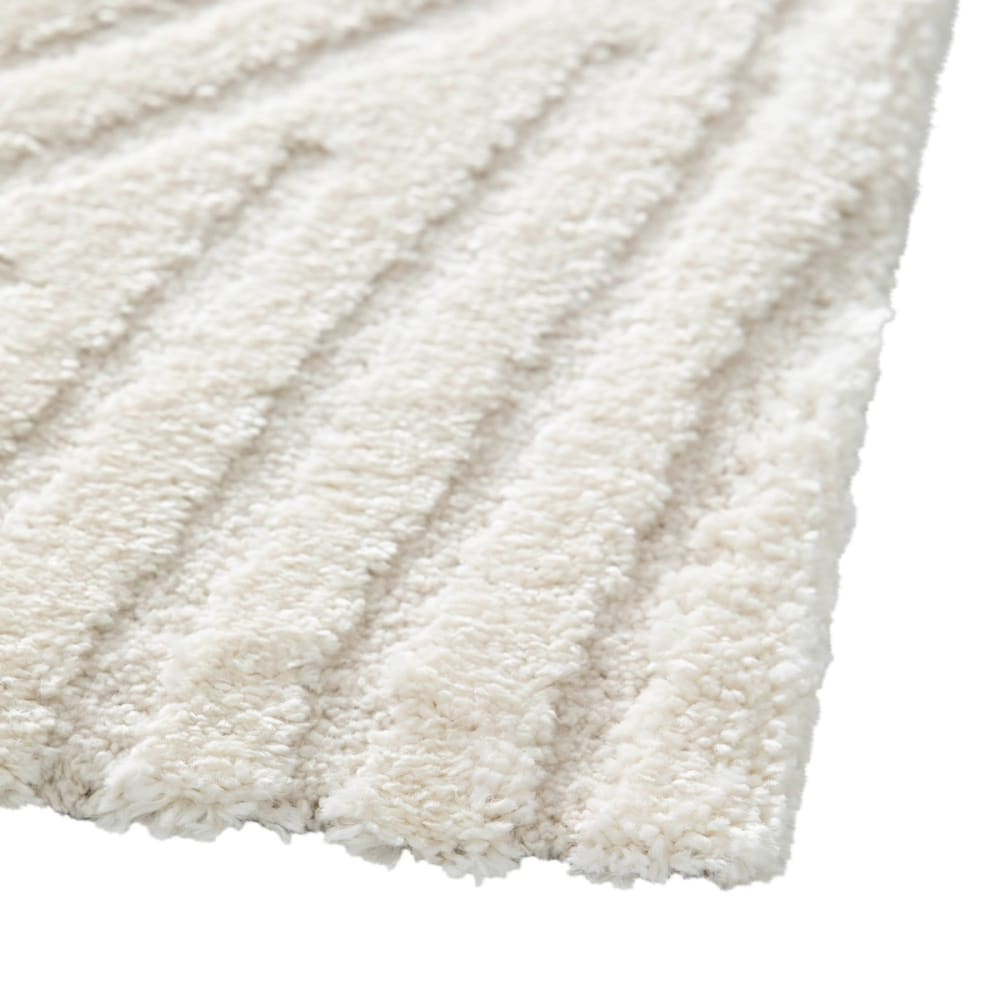 Tapis à relief courbes doux crème 160x230 — vue 4