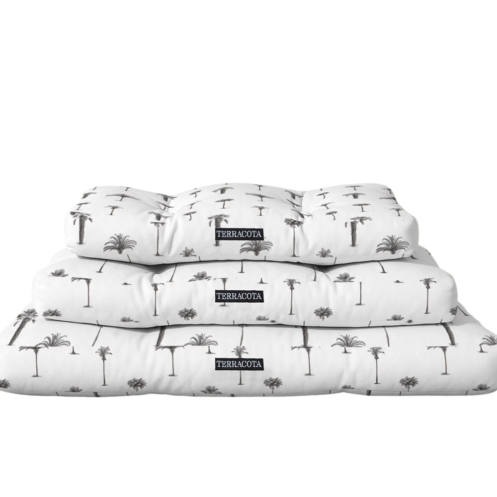 Panier pour chien et chat en coton déperlant blanc 110x90x15