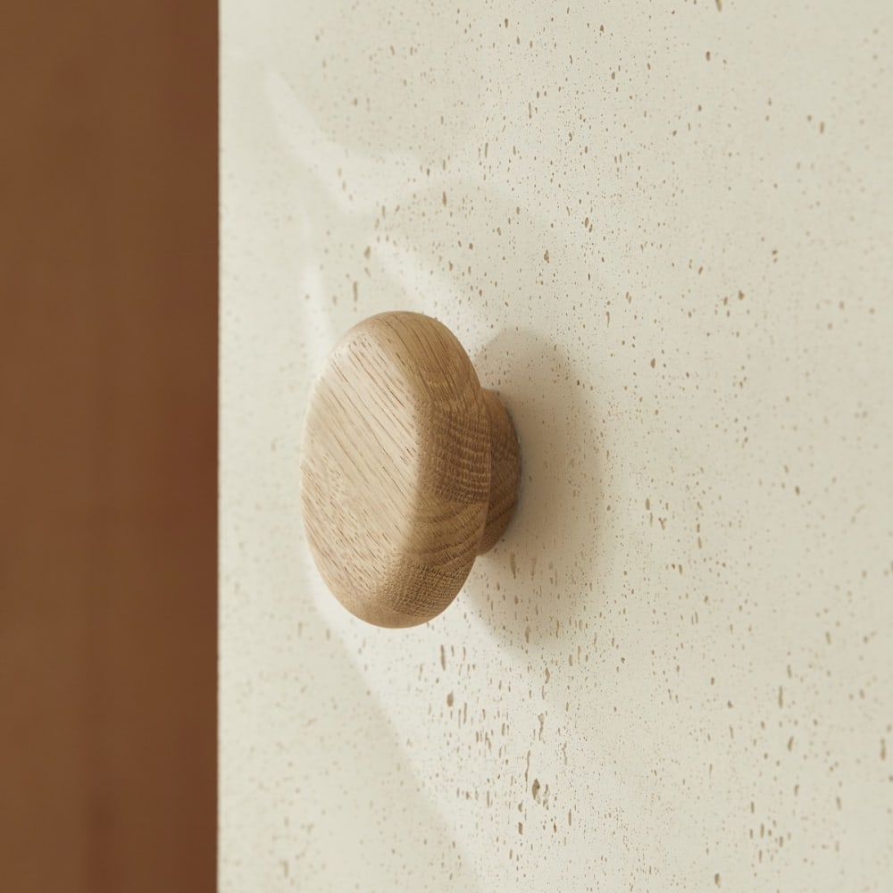 percha de roble macizo