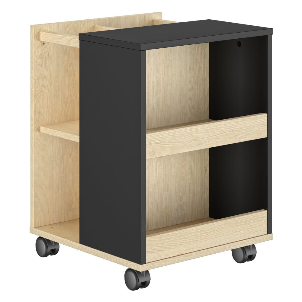 Caisson de rangement mobile effet bois châtaignier