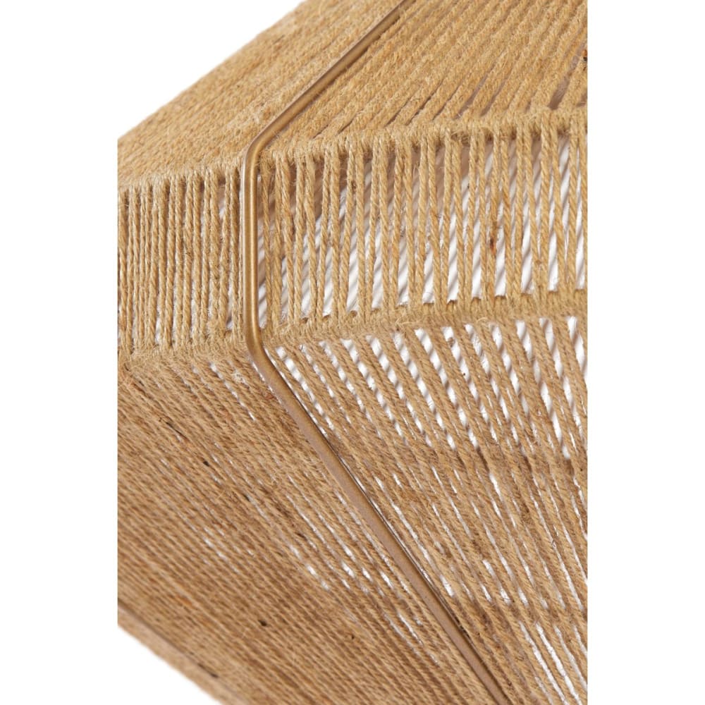 Suspension textile brun ø60cm — vue 4