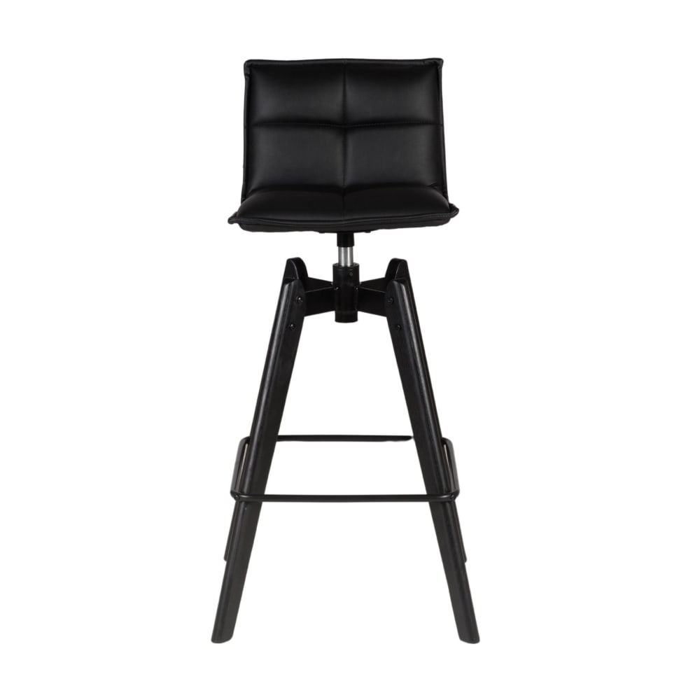 Chaise snack noir pieds