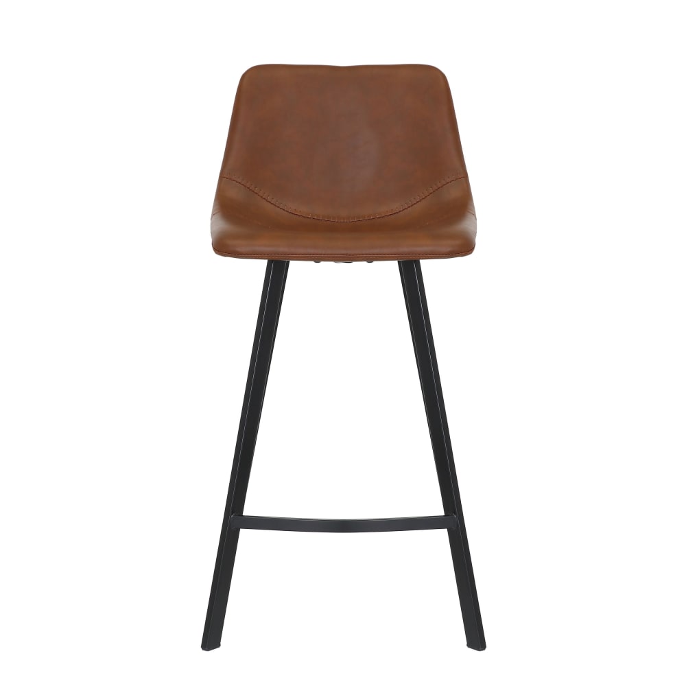 Chaise snack pu cognac